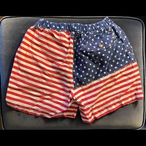 Chubbies American Flag Shorts The Mericas Size Mens Small S 5.5” Great Condition